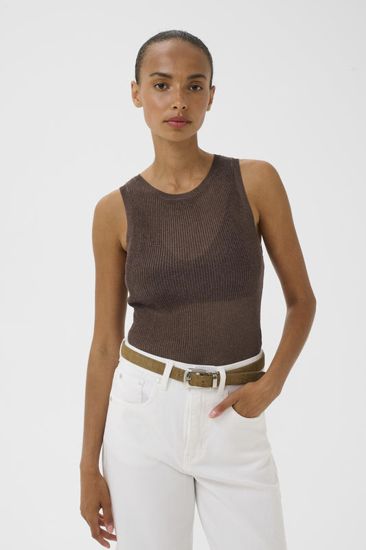 Tank Top SilviGZ Deep Brown Metallic
