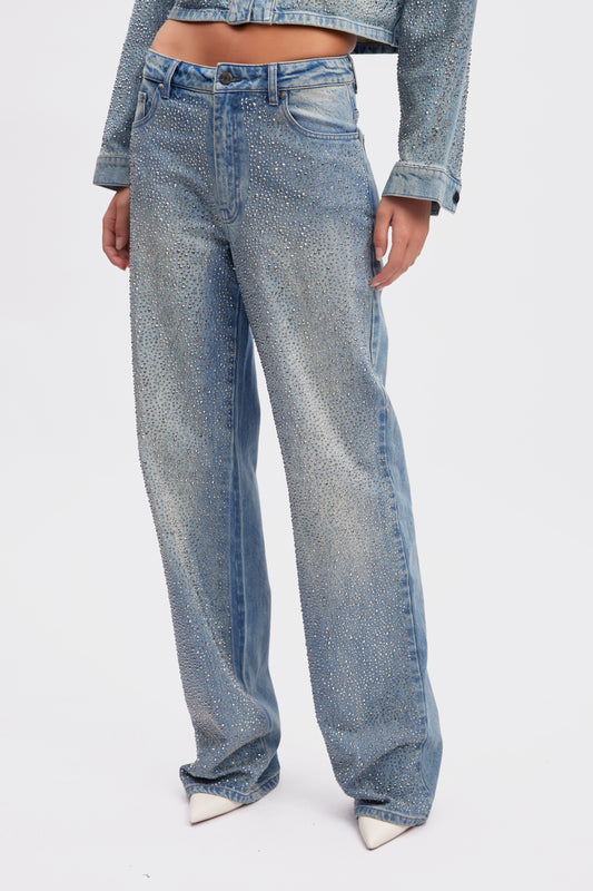 Jeans ZorahGZ Glitzer Mid Blue Washed