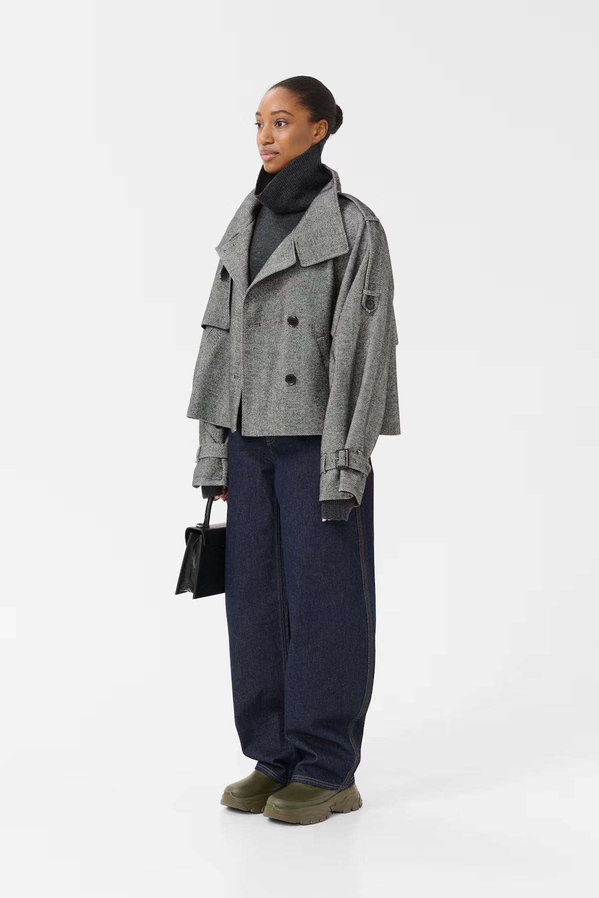 Kurze Jacke ZavicGZ Herringbone