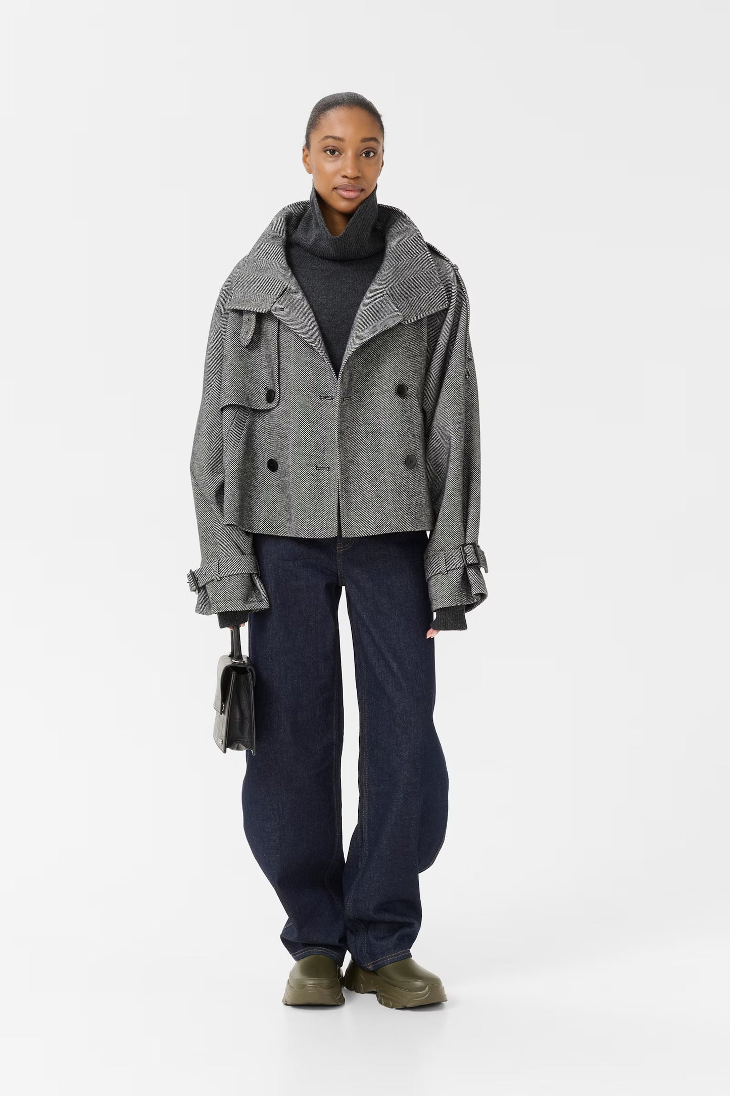 Kurze Jacke ZavicGZ Herringbone