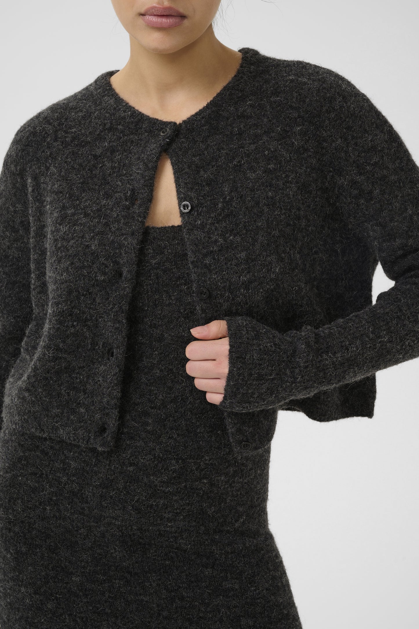 2 in 1 Dress Gzalpha Charcoal Melange