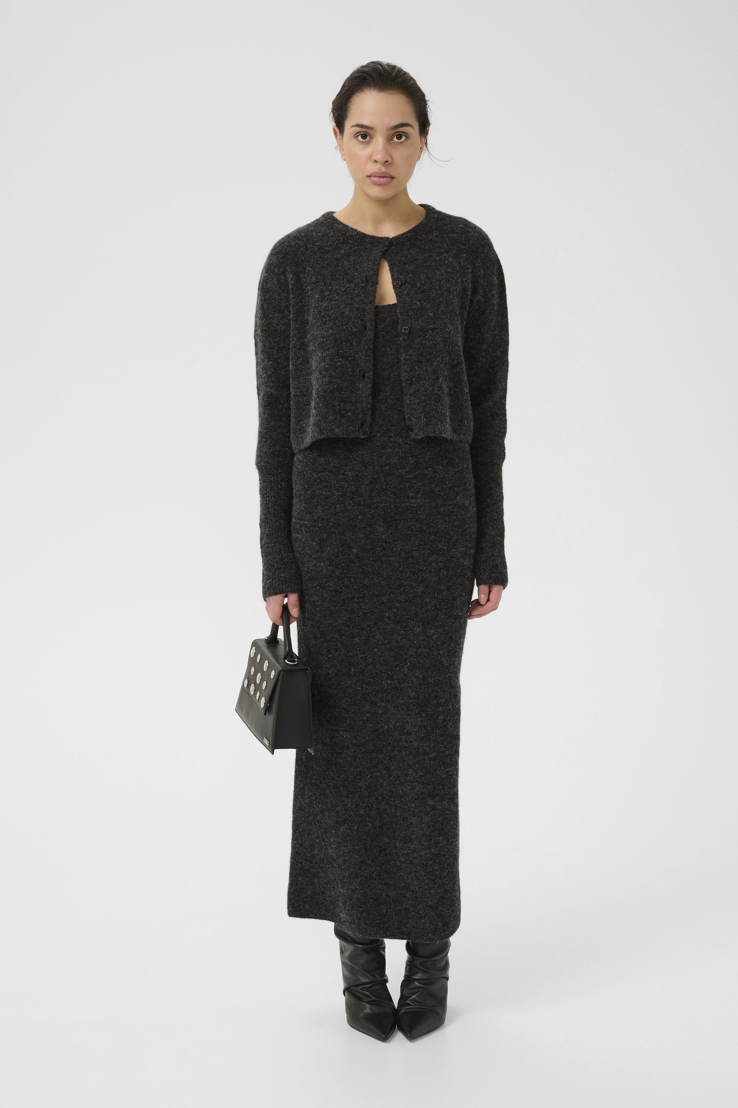 2 in 1 Dress Gzalpha Charcoal Melange