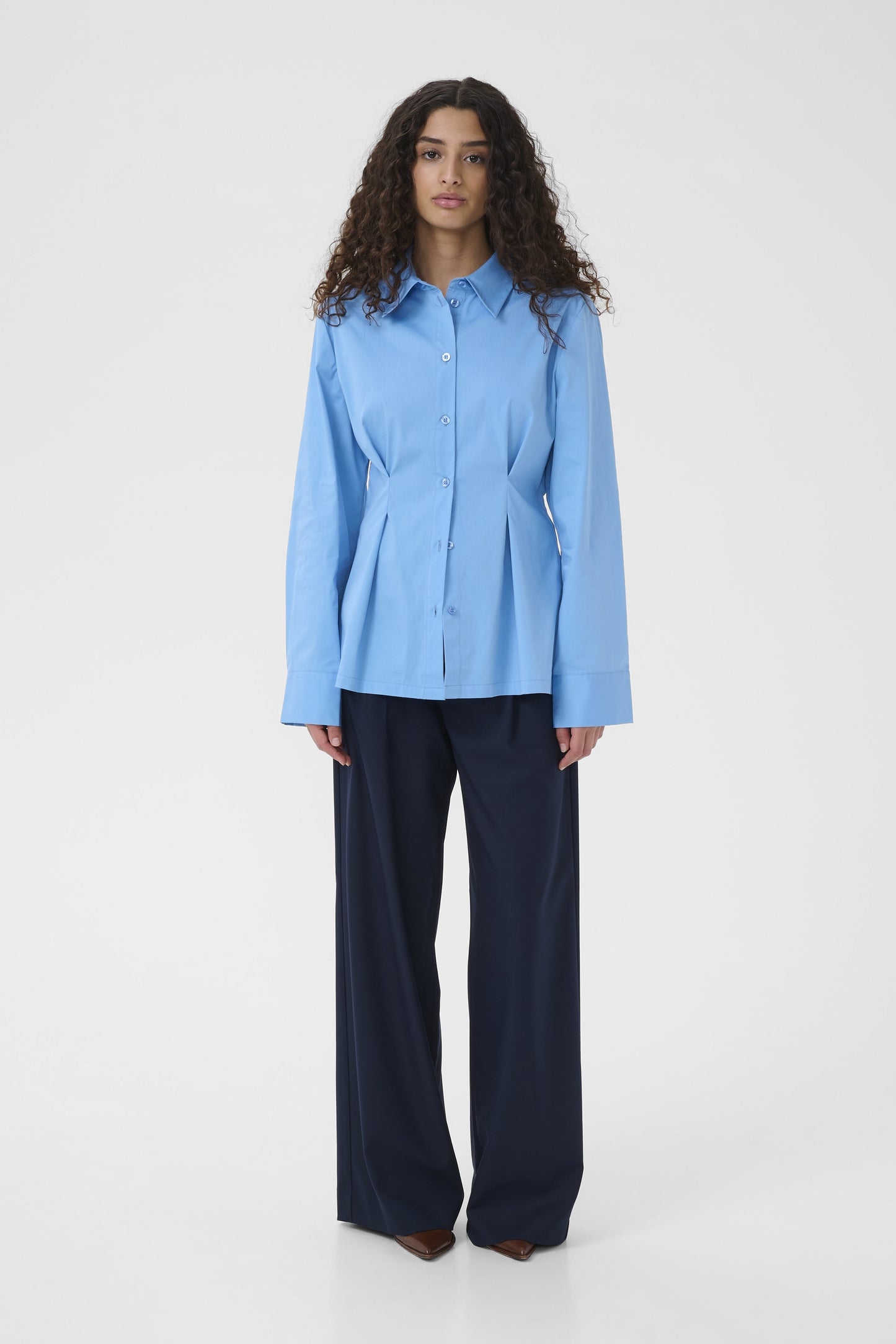 Hemdbluse Gzopy Azure Blue