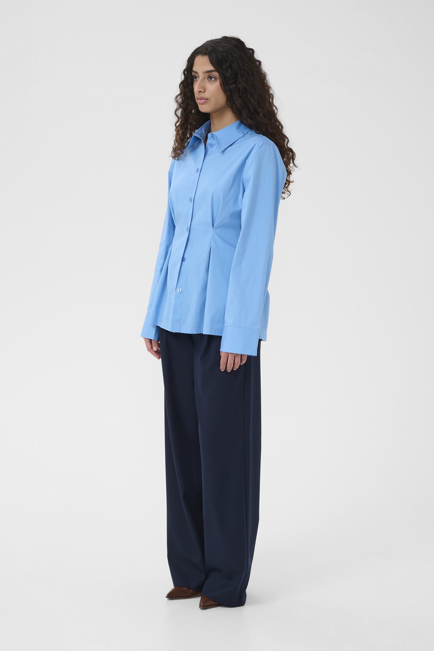 Hemdbluse Gzopy Azure Blue