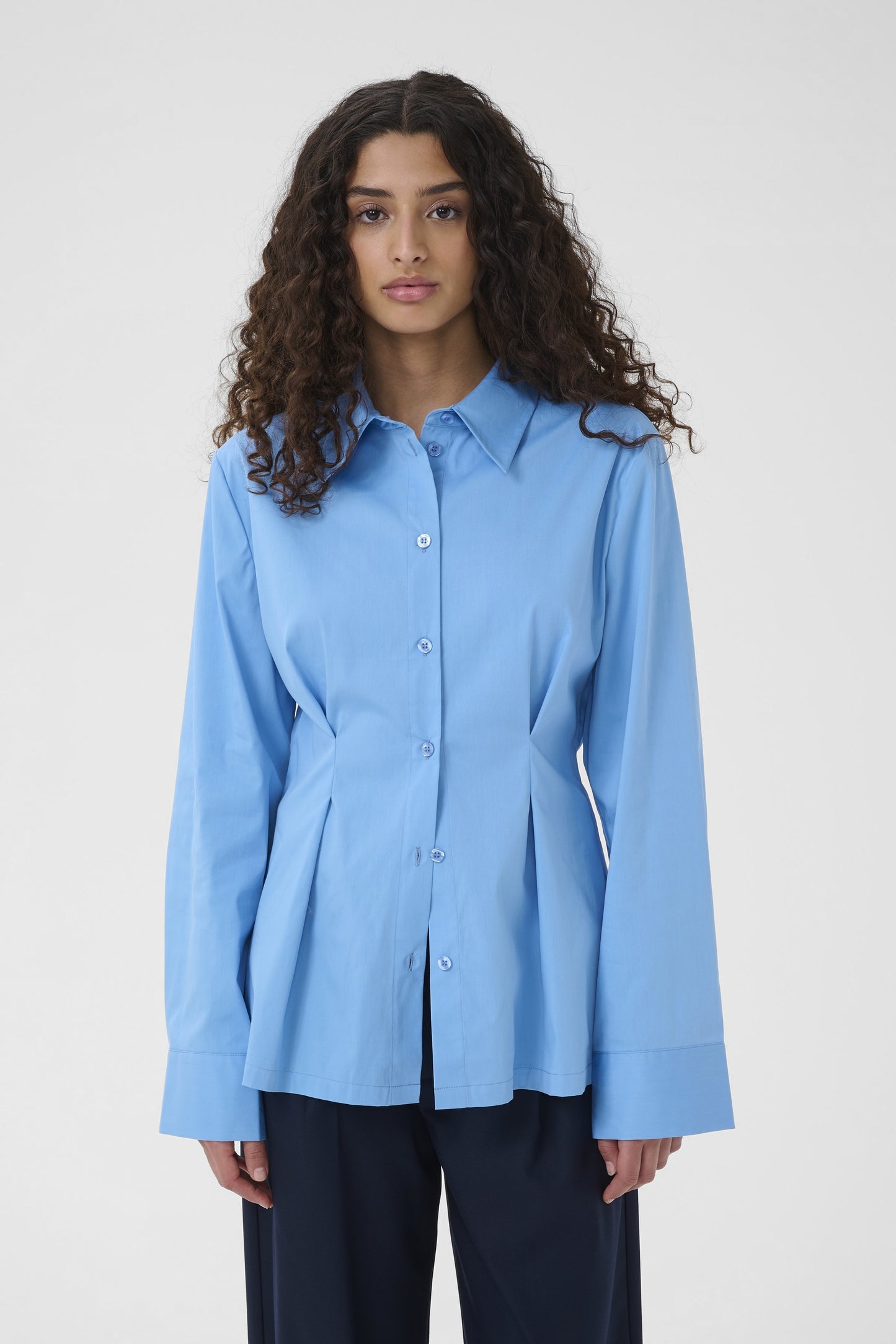 Hemdbluse Gzopy Azure Blue