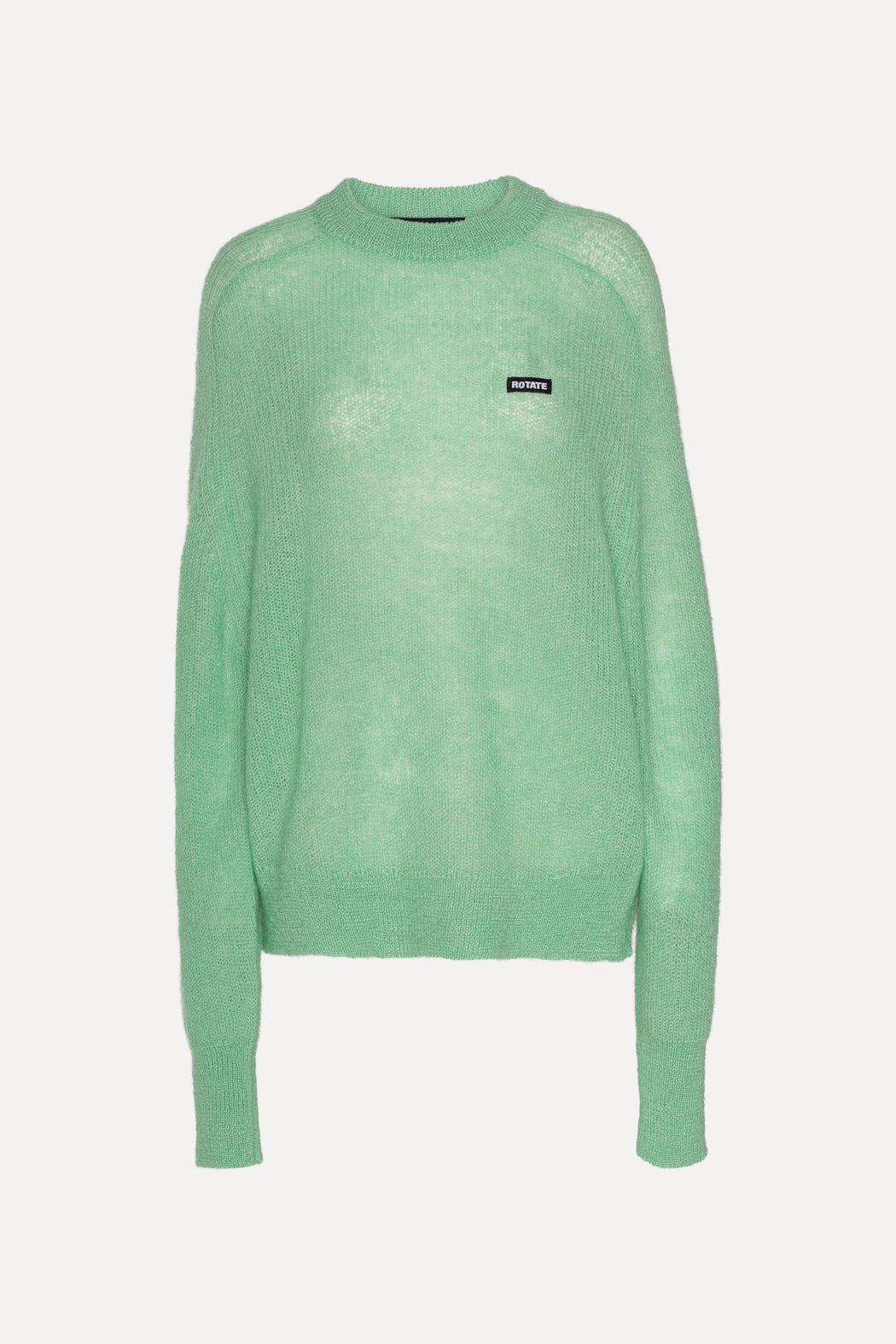 Light Knit Logo Sweater Jade