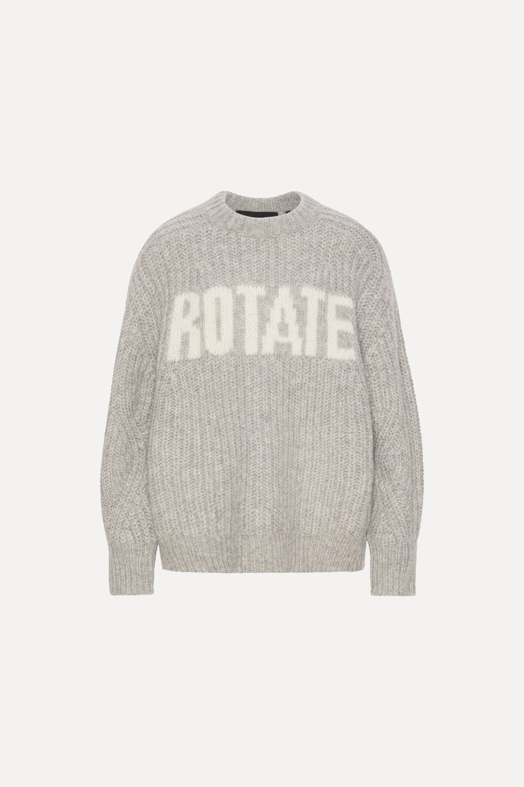 Strickpulli Knitted Logo Sweater Charcoal Grey