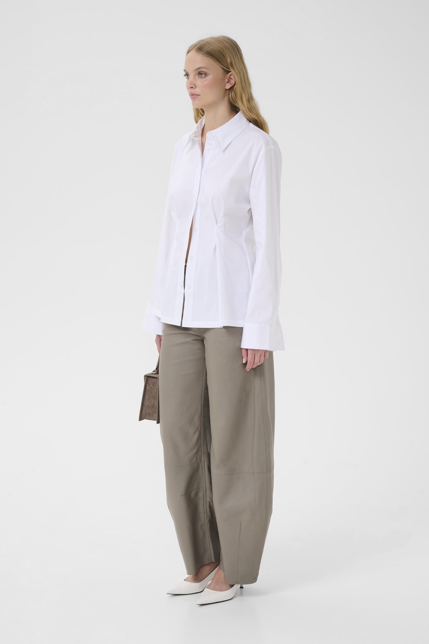 Hemdbluse Gzopy Bright White