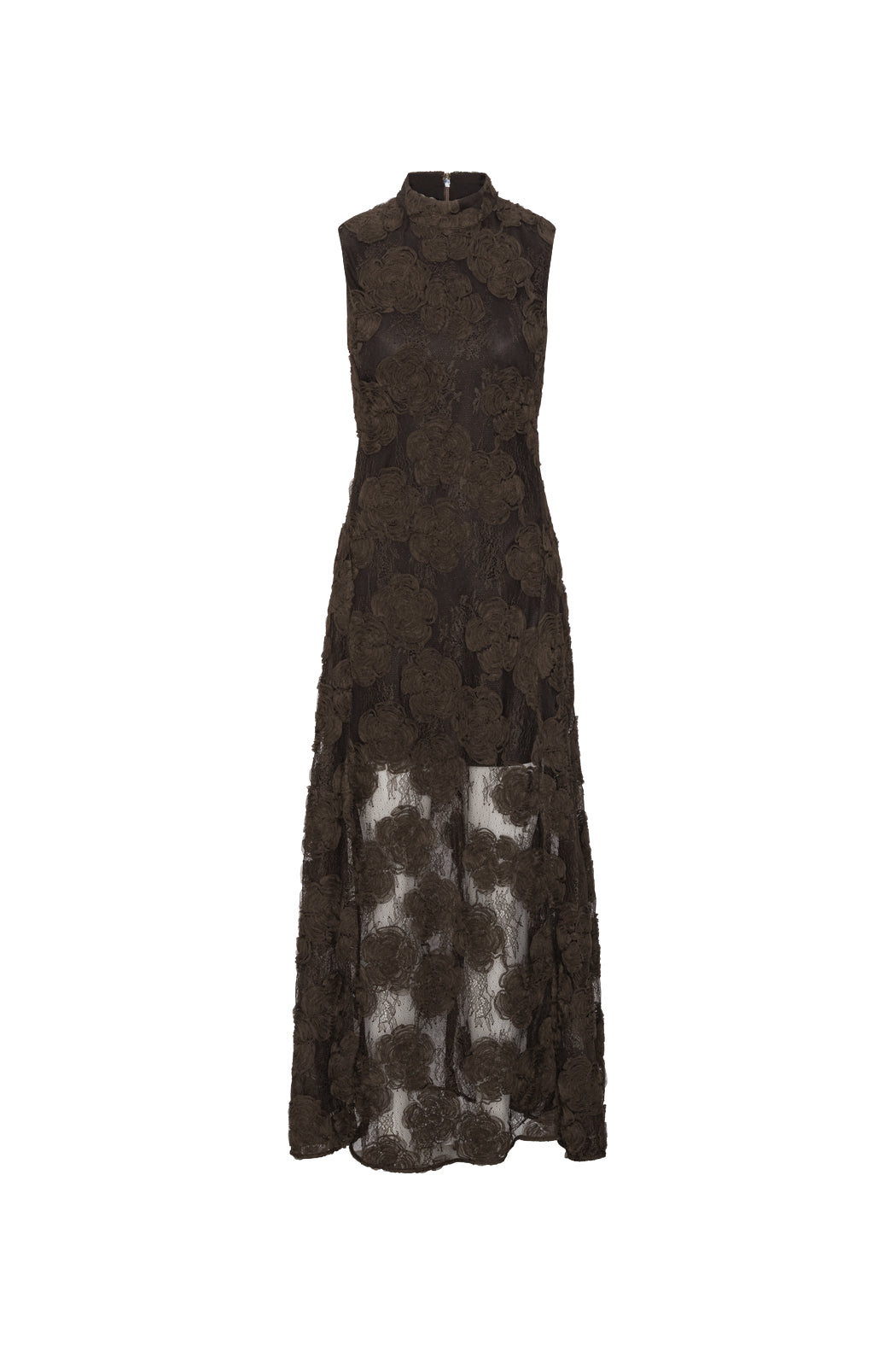 3D FLOWER MAXI DRESS