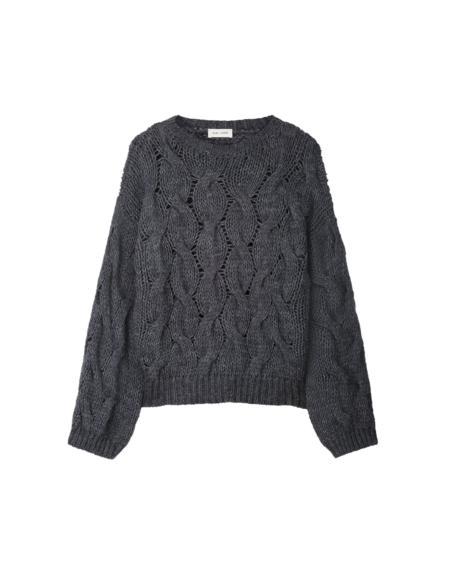 Strickpullover Kae'CL Dark Grey Melee