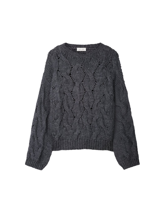 Strickpullover Kae'CL Dark Grey Melee