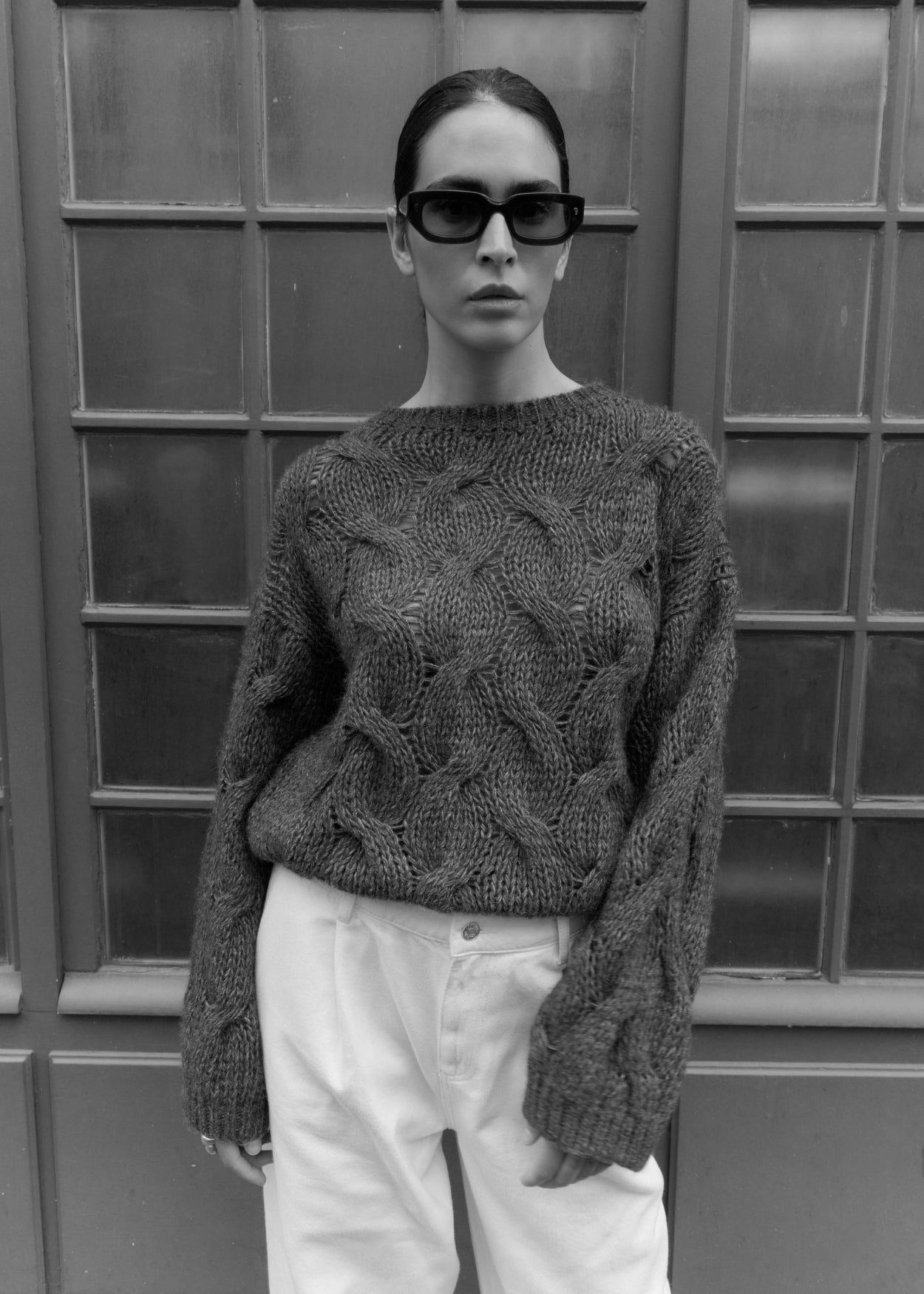 Strickpullover Kae'CL Dark Grey Melee