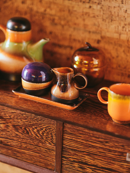 70s ceramics Sugar Pot 4PM