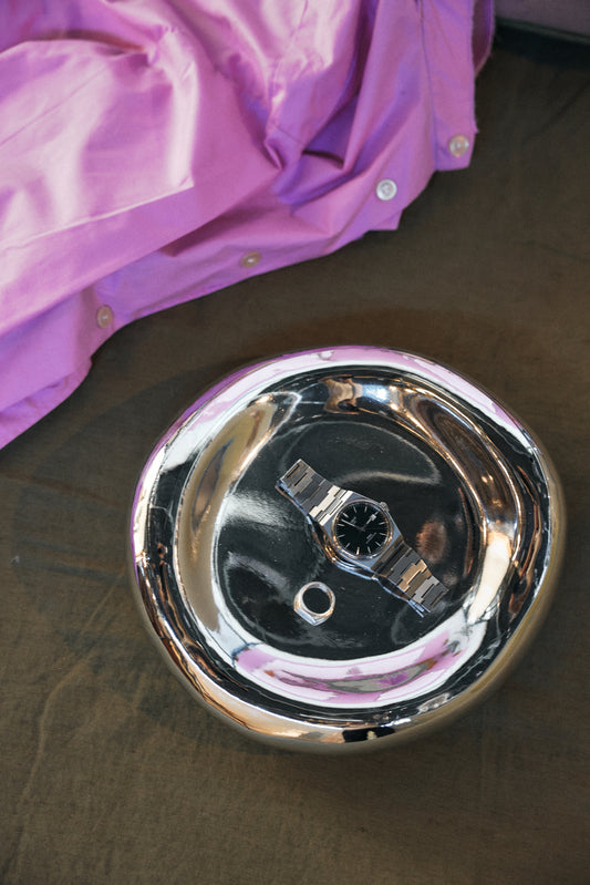 Bowl Gleam Glass Chrome