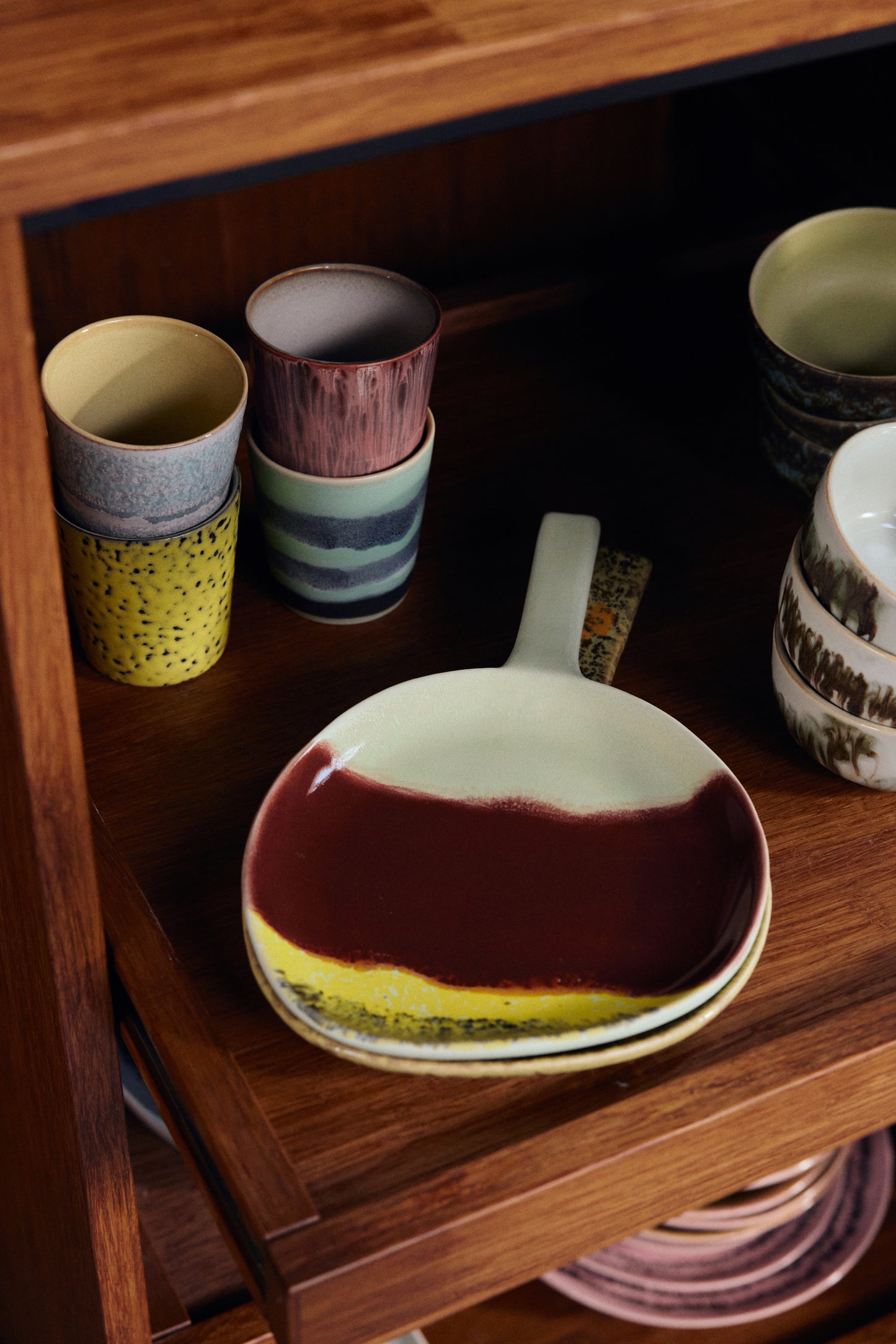 Platter 70s Ceramics Cherry