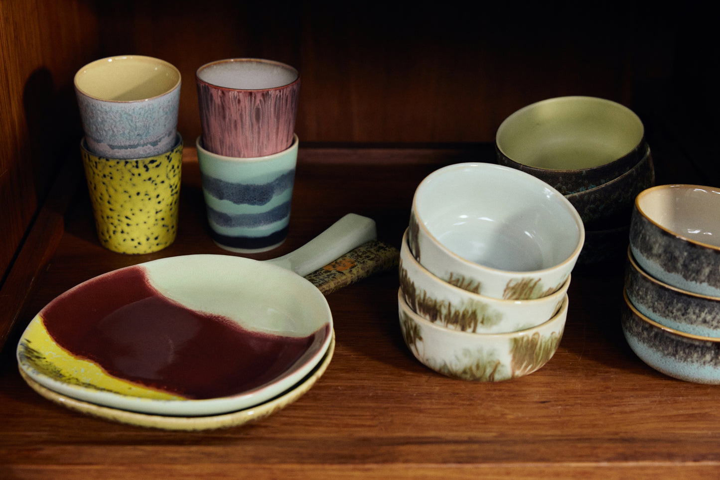 Platter 70s Ceramics Cherry
