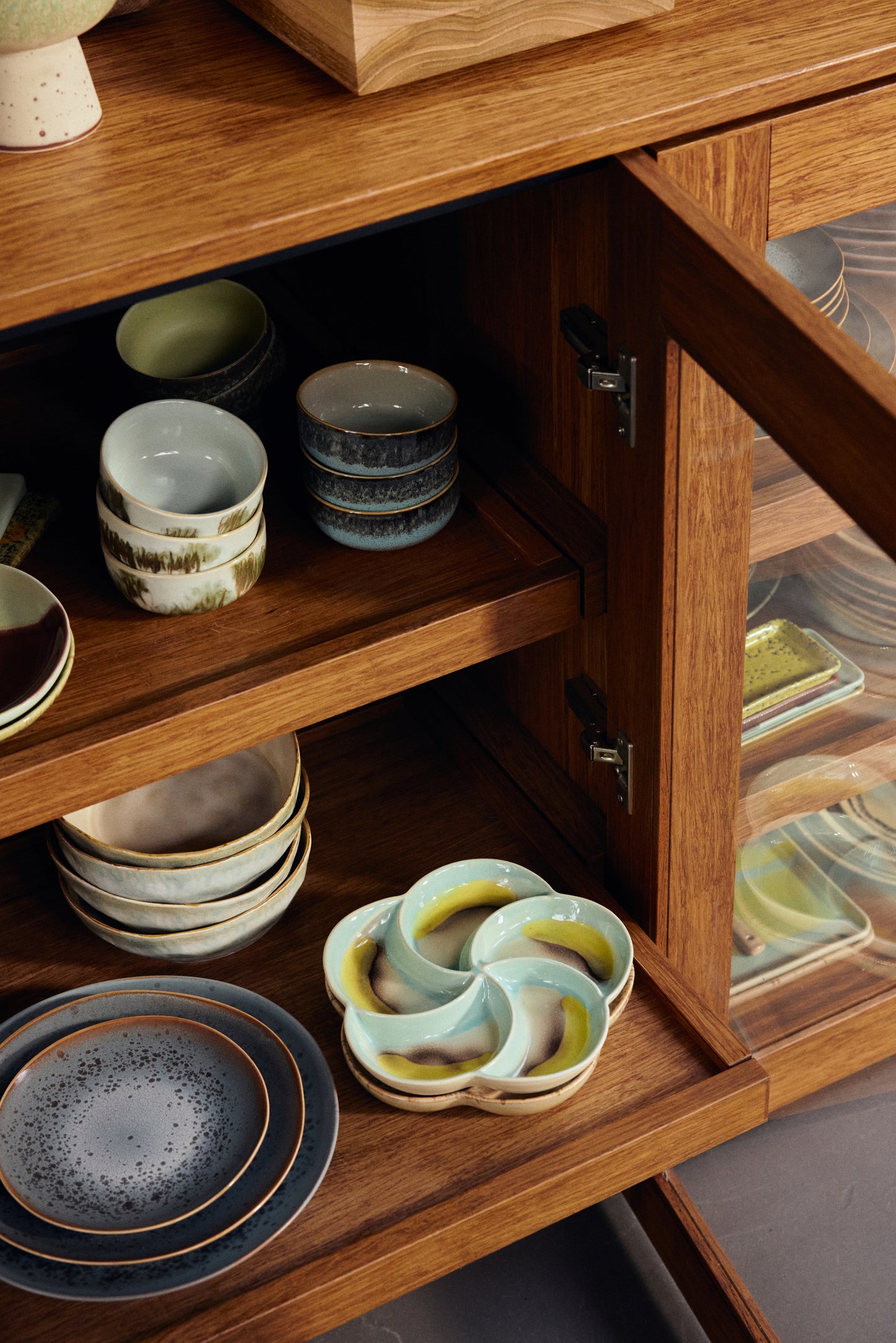 Snack Tray 70s Ceramics Glint