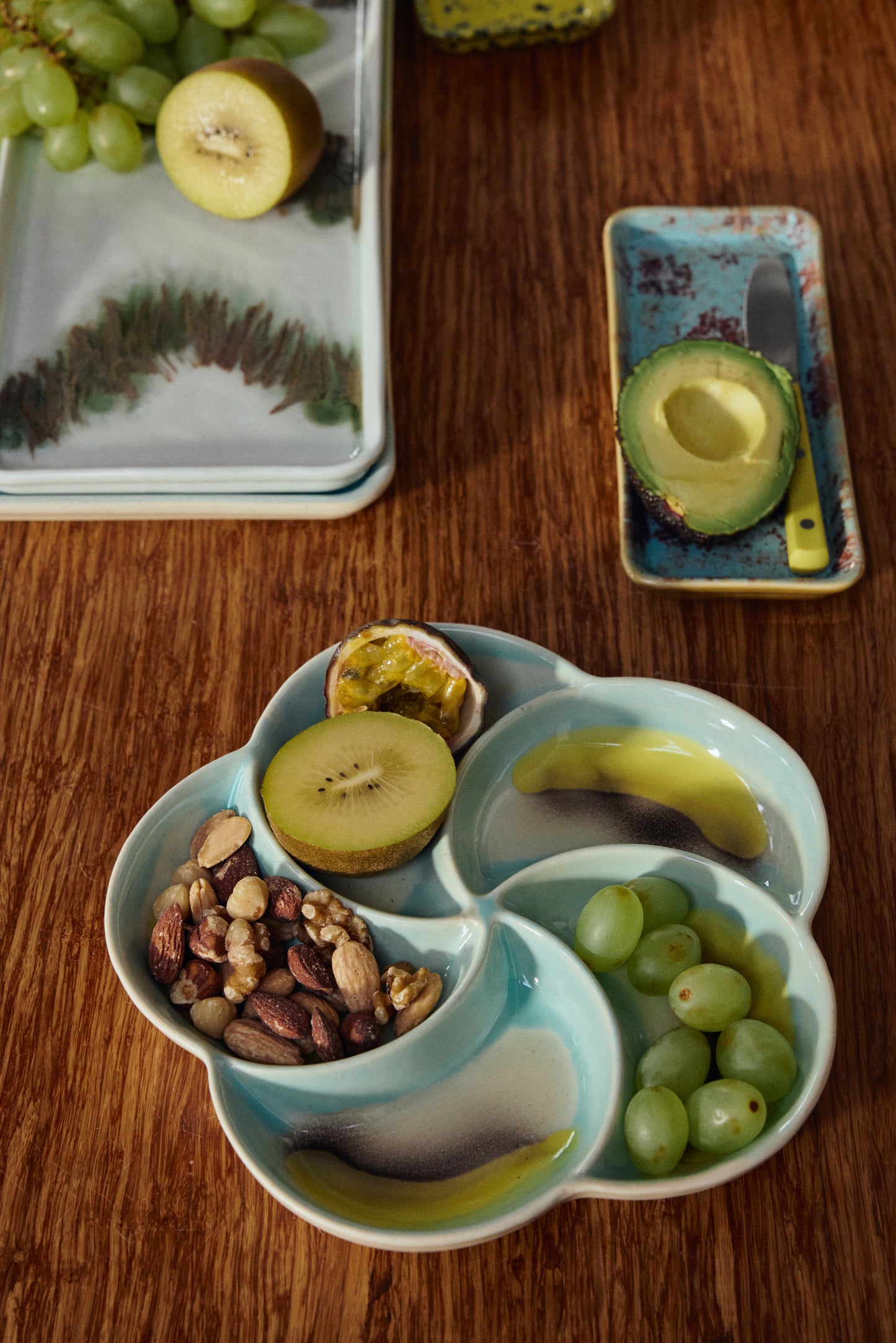Snack Tray 70s Ceramics Glint