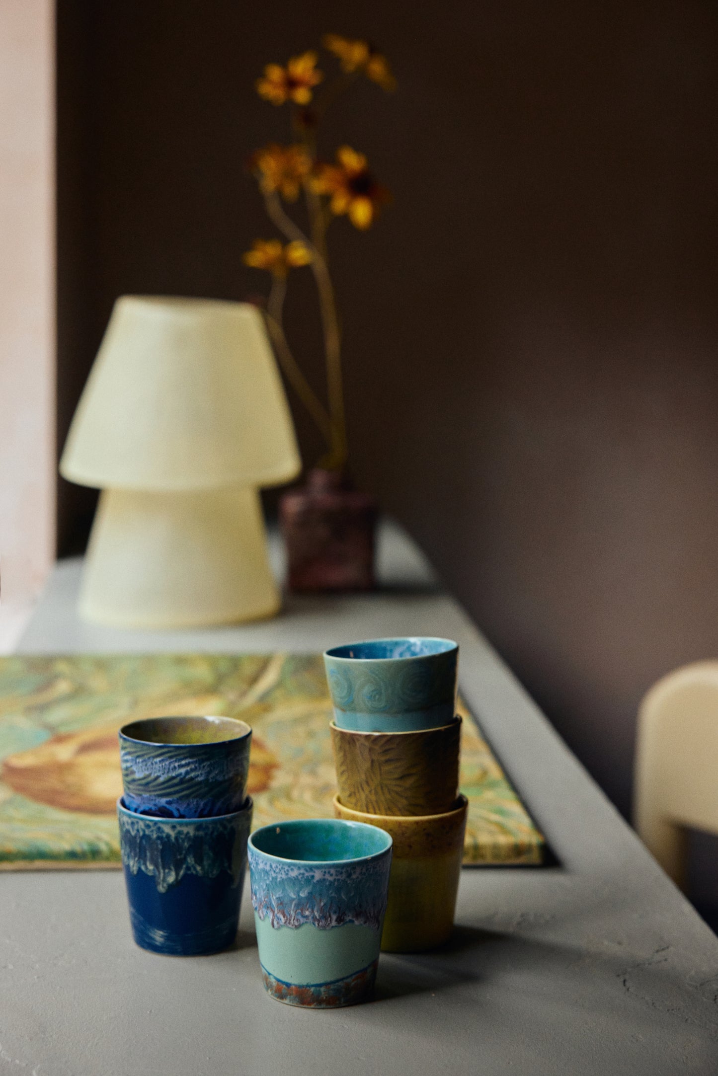 Coffee Mugs 70s Ceramics Van Gogh Self Portrait 2er Set