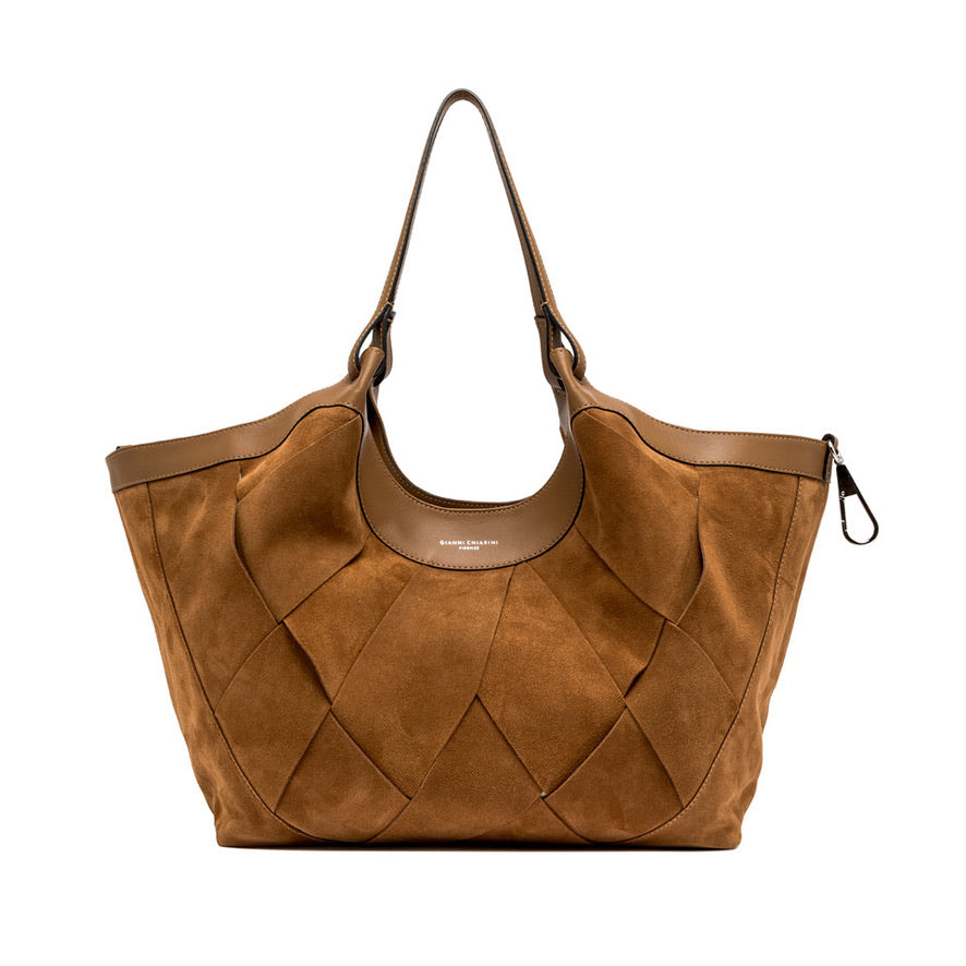 Handtasche Gianni Chiarini DuaGC Maxi Suede Caramel
