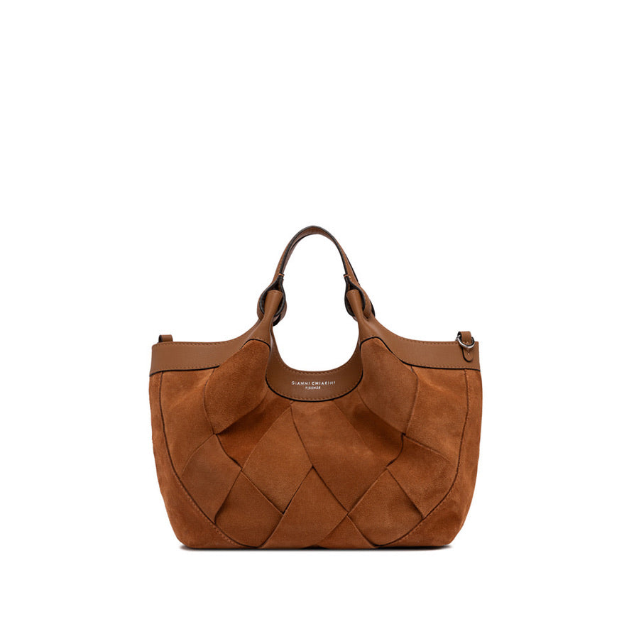 Handtasche Gianni Chiarini DuaGC Midi Suede Caramel
