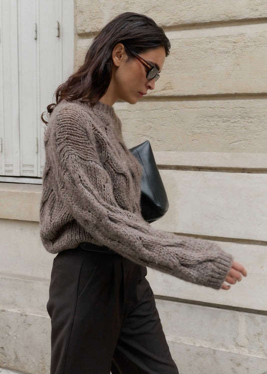 Strickpullover Kae'CL Taupe Melee