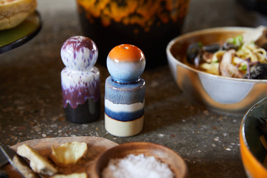70s ceramics Pepper & Salt Jar Stargaze
