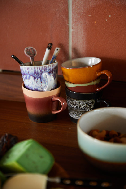Americano Mugs 70s Ceramics Friction 4er Set