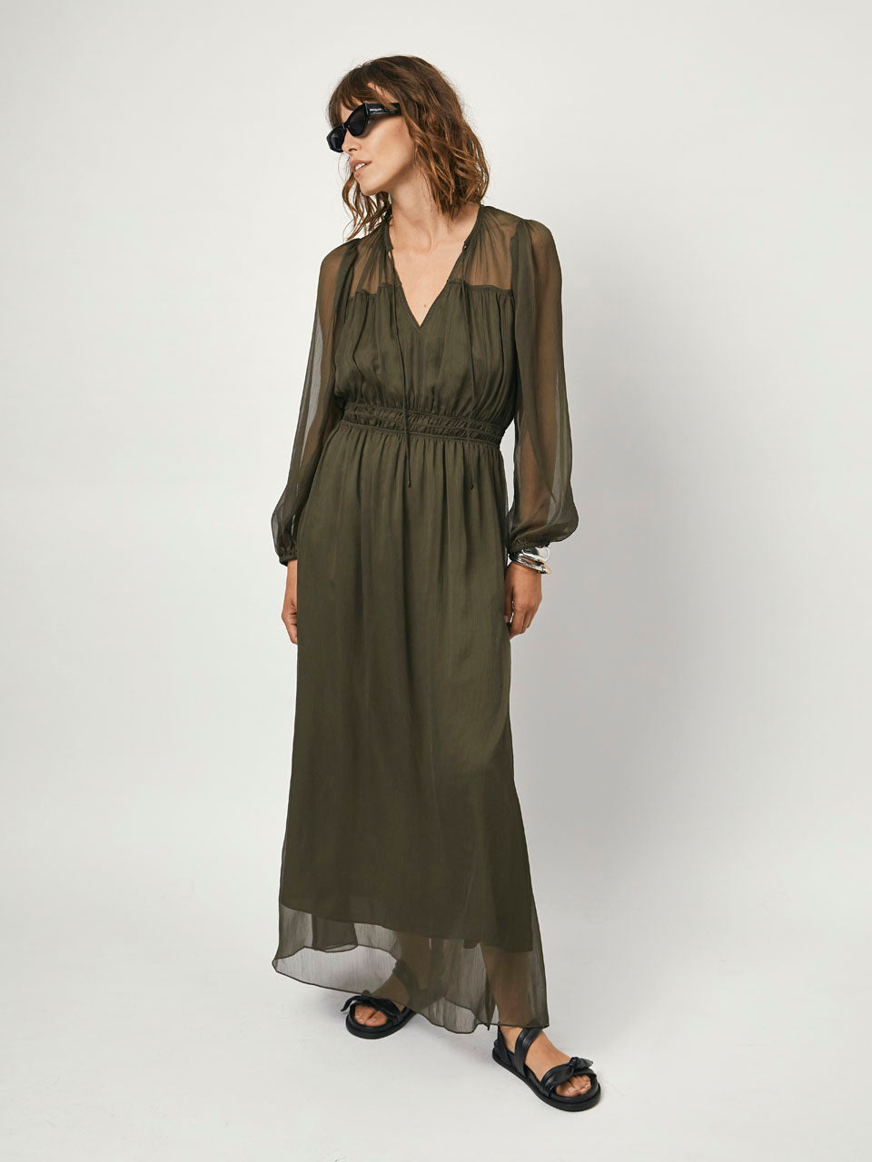 Boho Dress D6Ablosute Utility Green