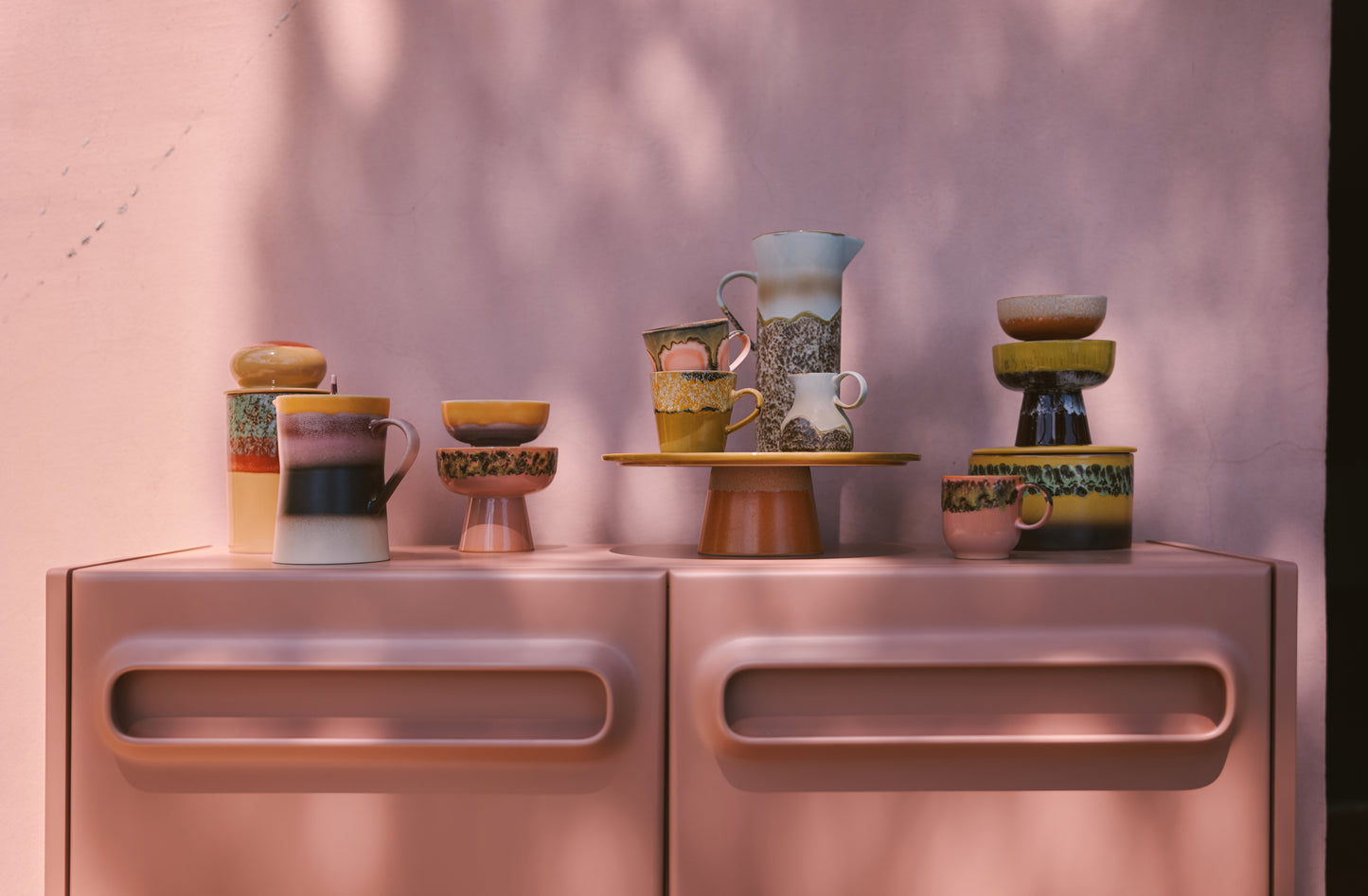 Tea Pot 70s Ceramics Sunset