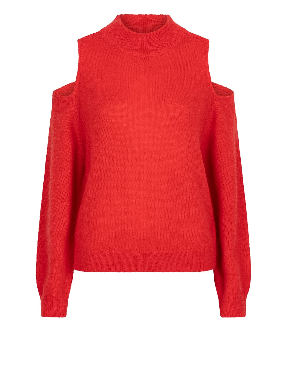 Stricksweater D6Avriel Open Shoulder Sweater Red