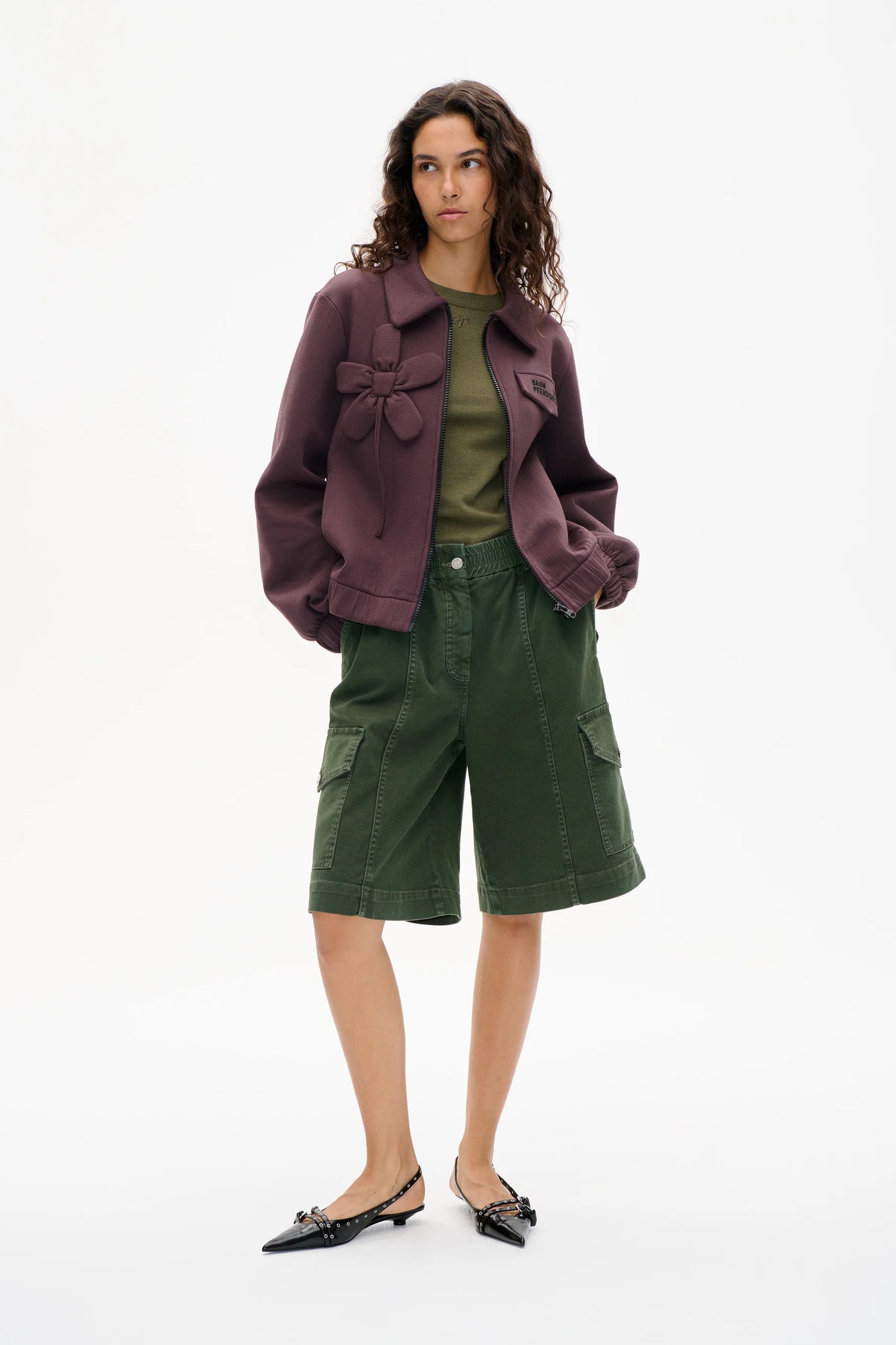 Sweatjacke in Deep Burgundy