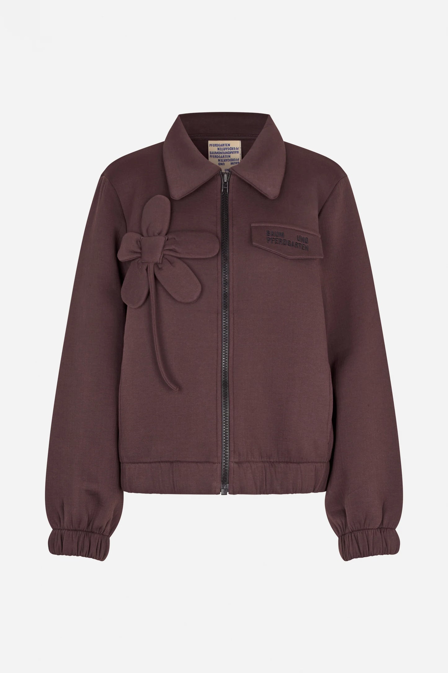 Sweatjacke in Deep Burgundy