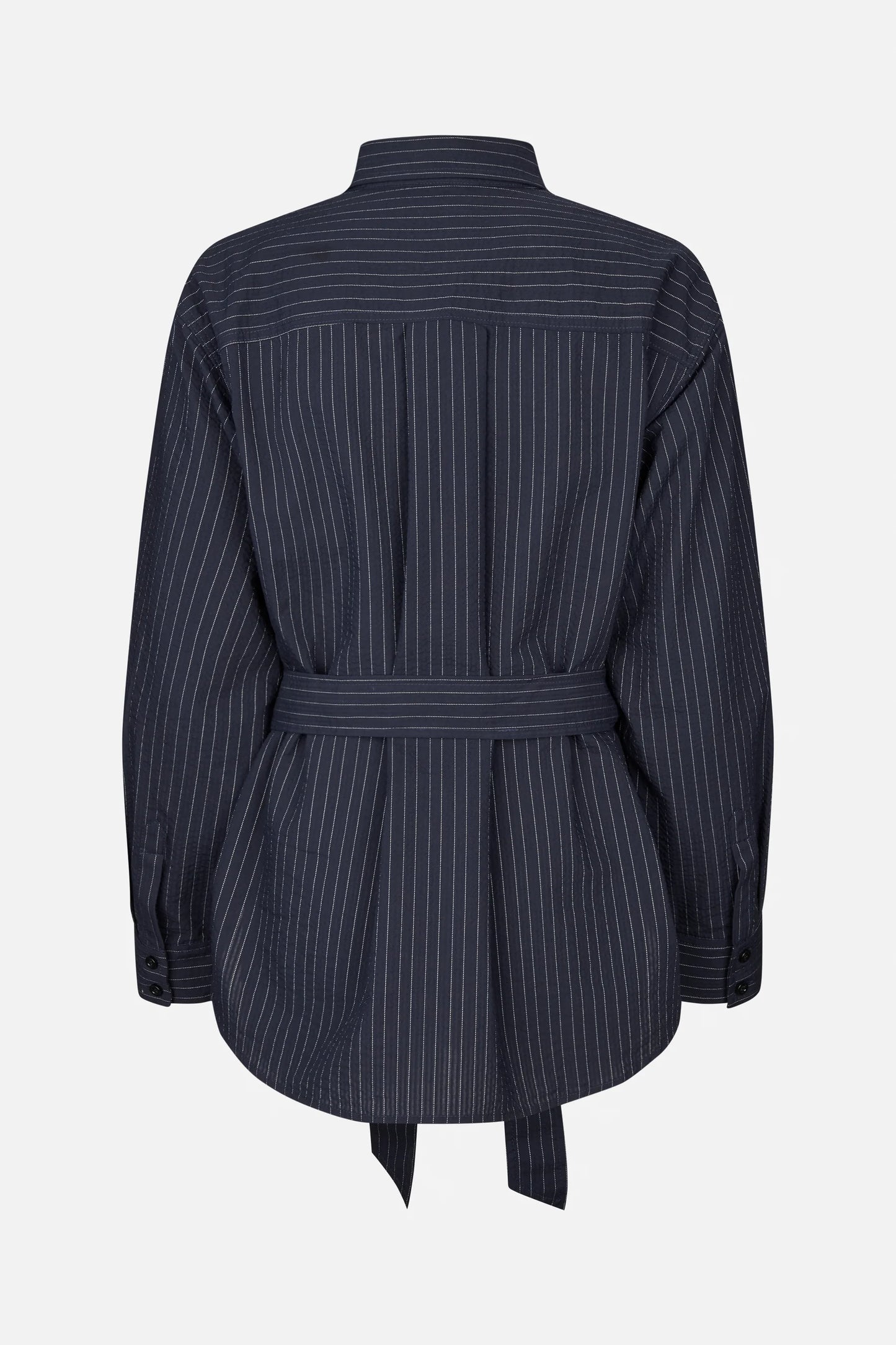 Blouse BPMatina Navy Blue Pinestripe