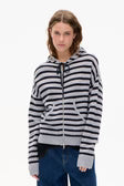 Cardigan BPCalley Grey Black Stripes