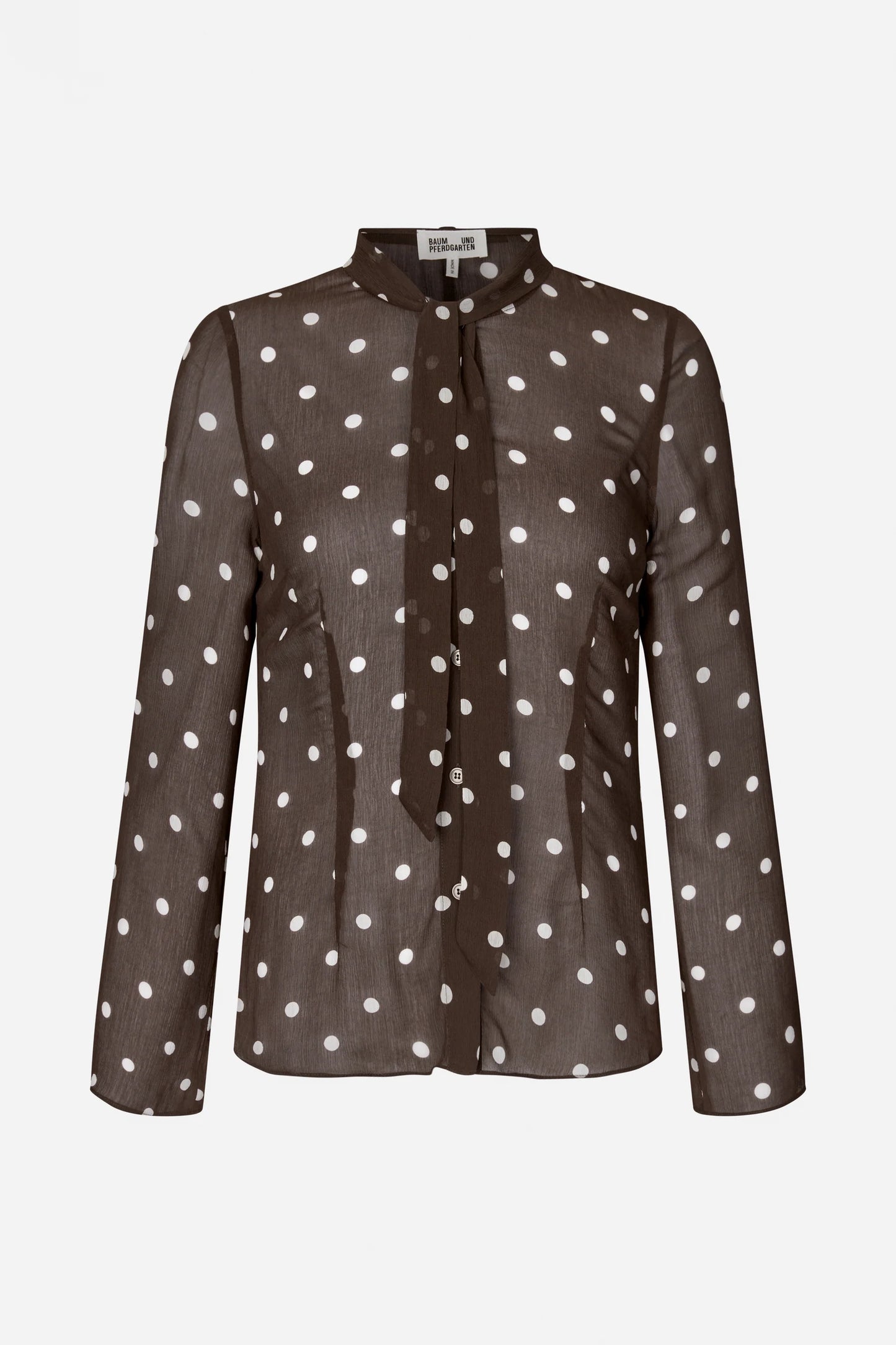 Blouse Coffee Bean Dots