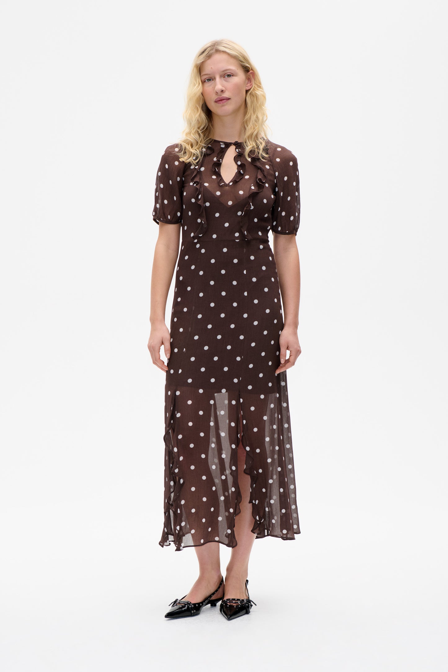 Dress Coffee Bean Dots