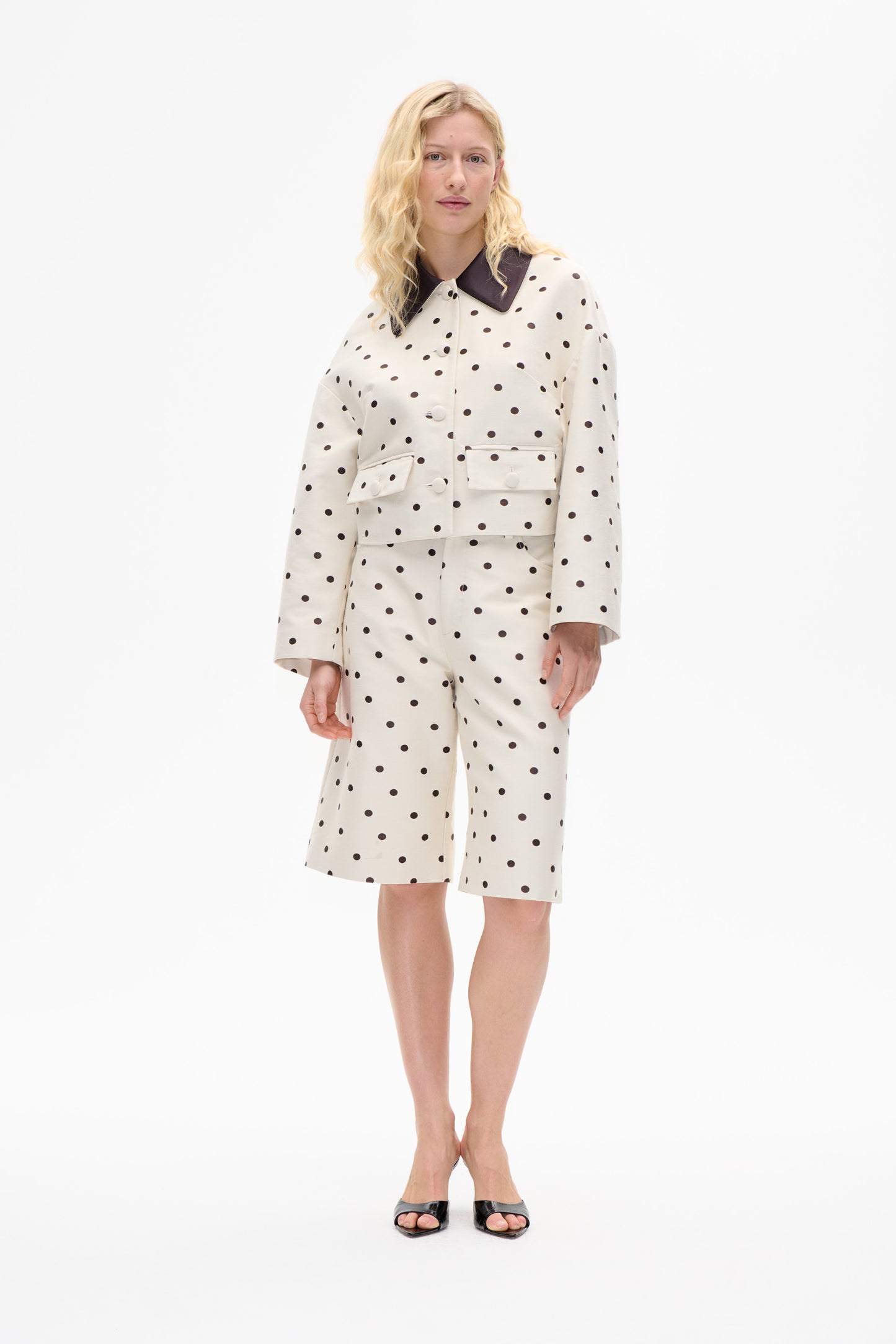 Cropped Jacket Polkadots