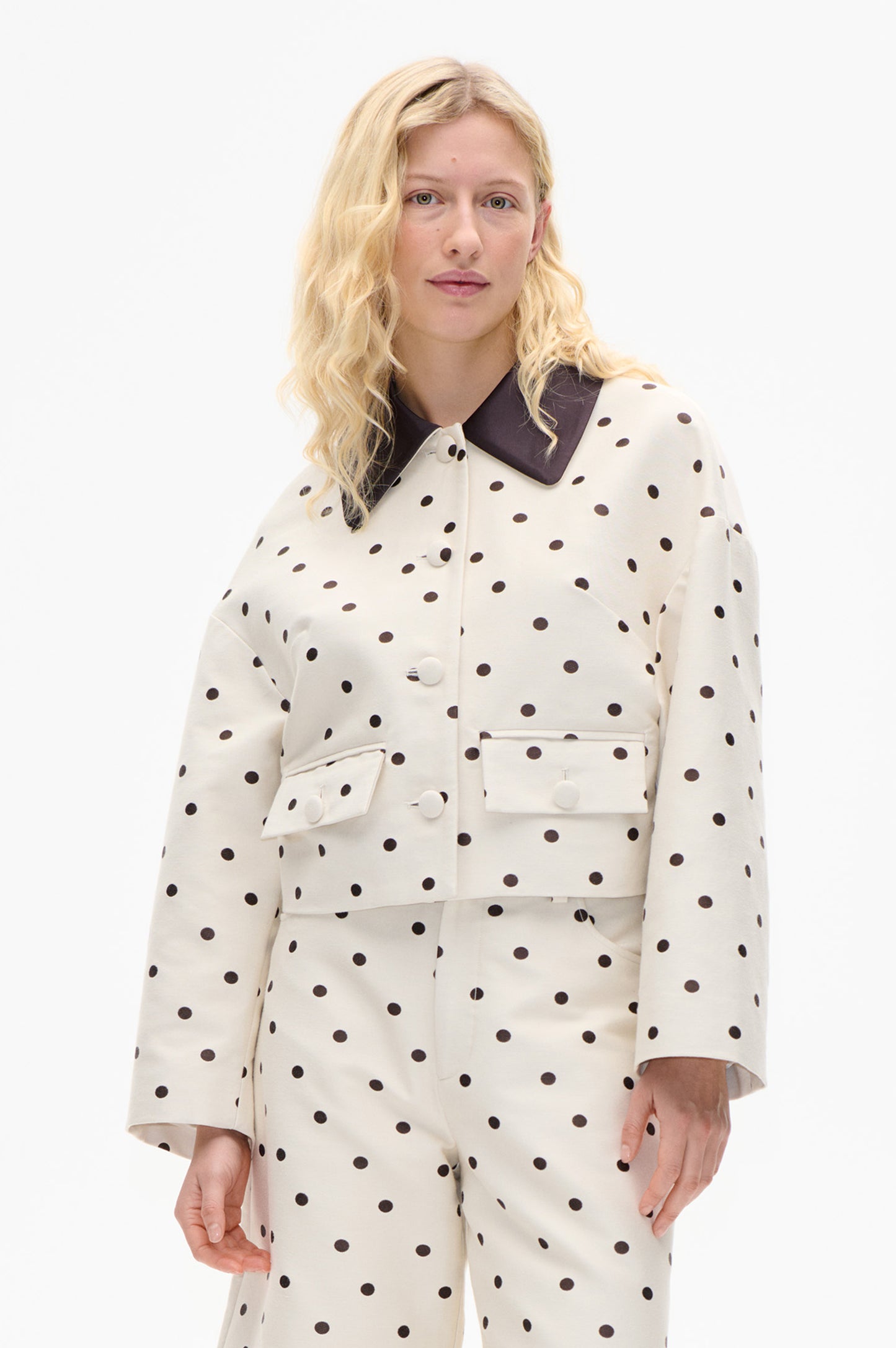 Cropped Jacket Polkadots