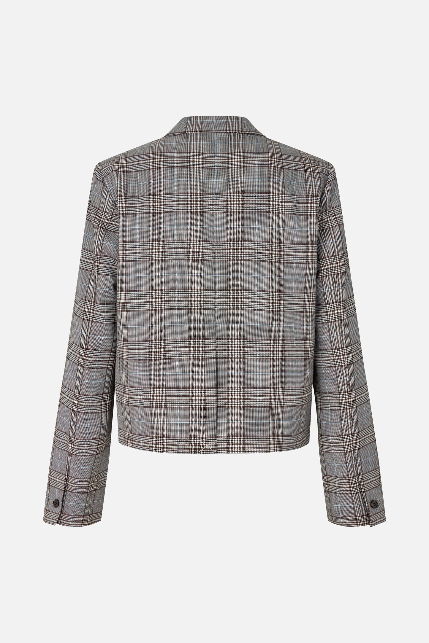 Cropped Jacket Mini Check