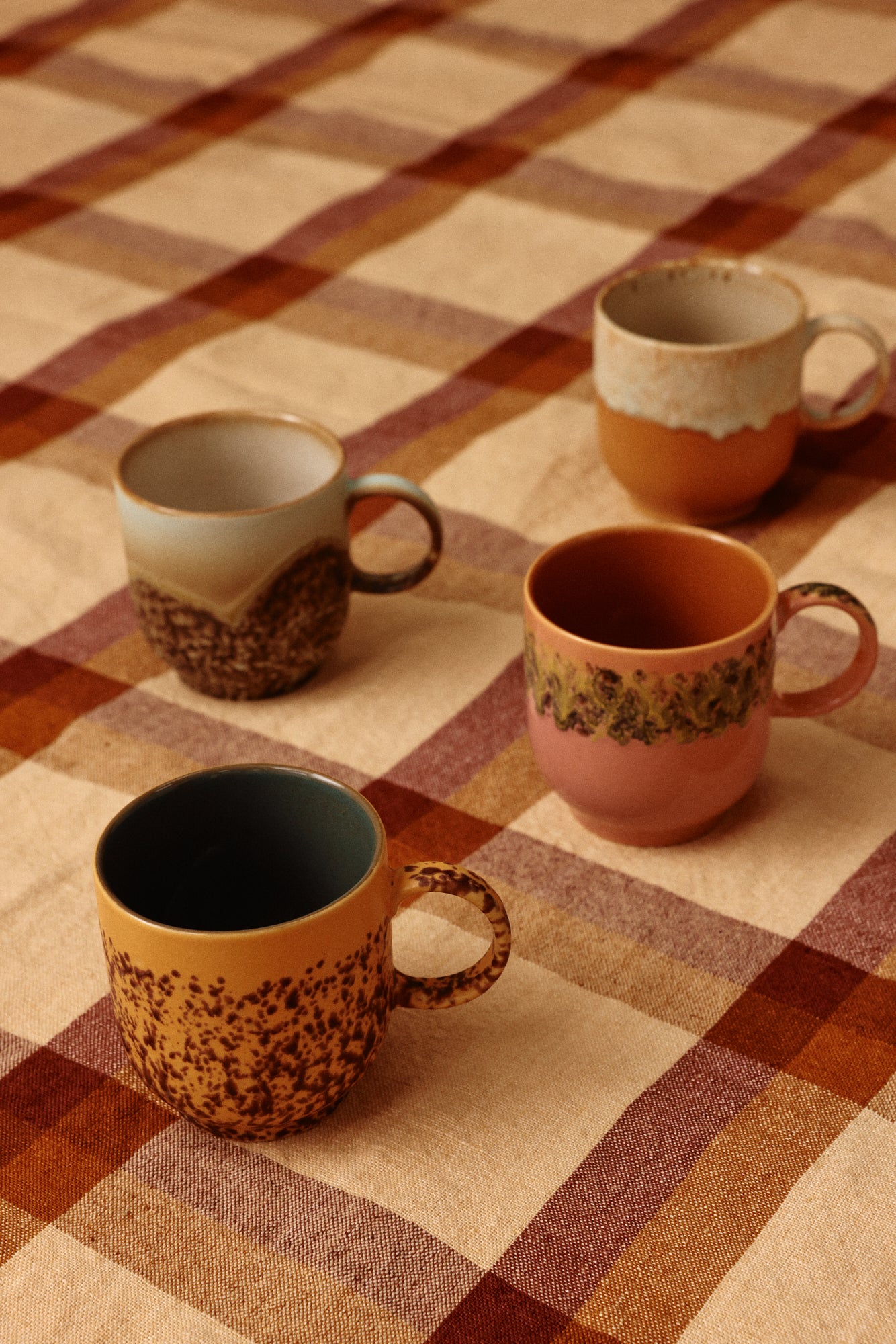 HKLiving Cafe Mugs Set of 4