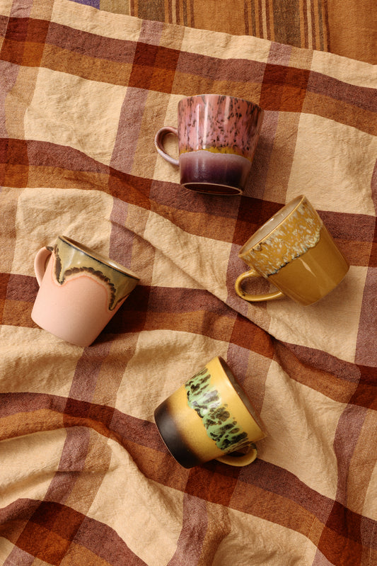 HKLiving Cappuccino Mugs 4er Set Radiant