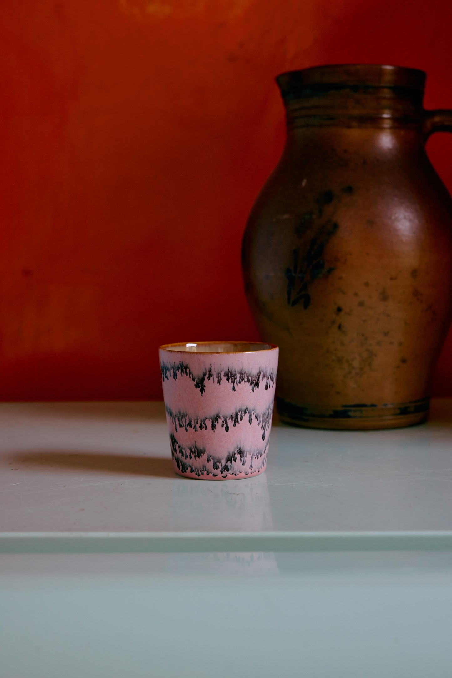 Coffee Mugs 70s Ceramics Pop Art 4er Set