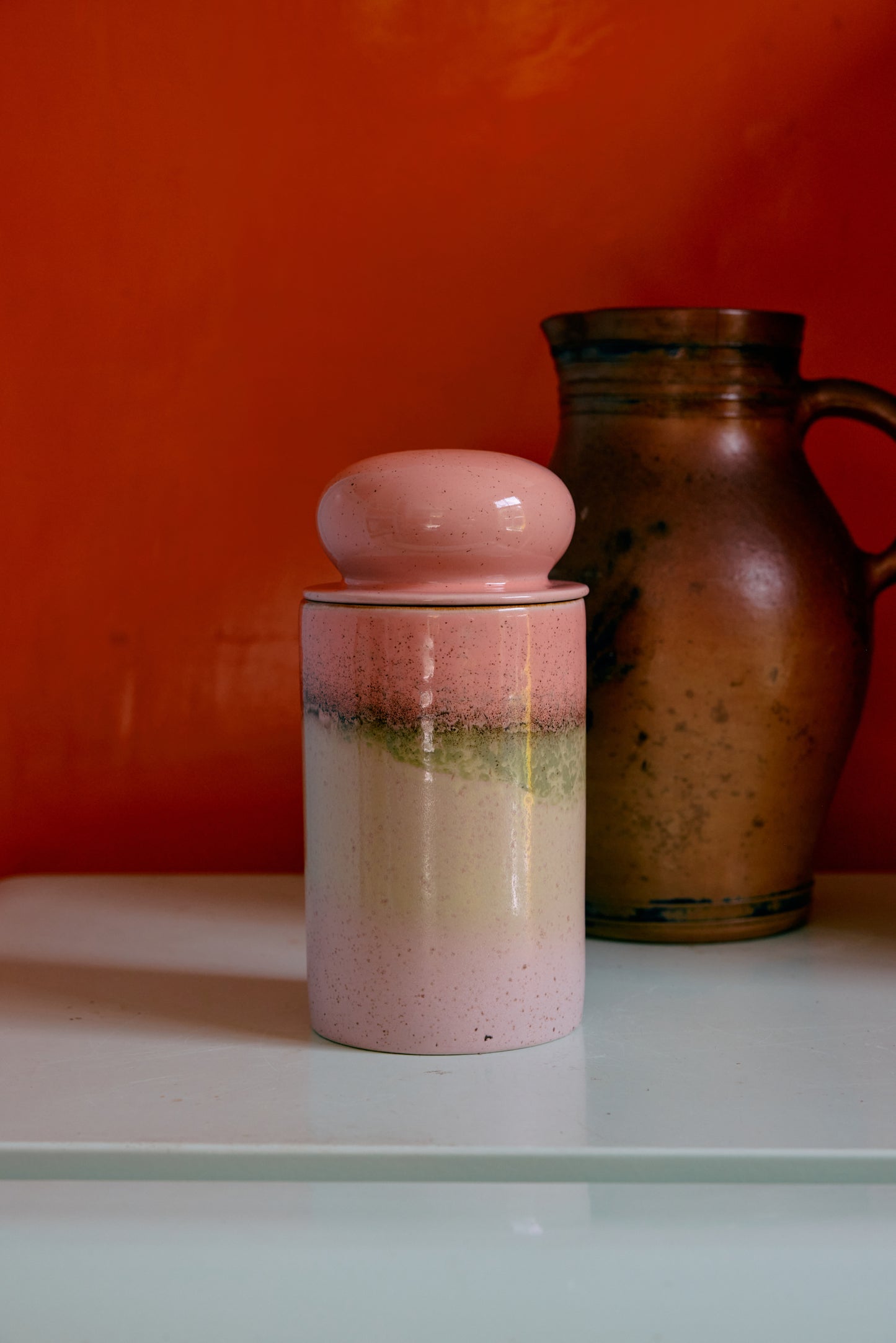 Storage Jar 70s Ceramics Glaze
