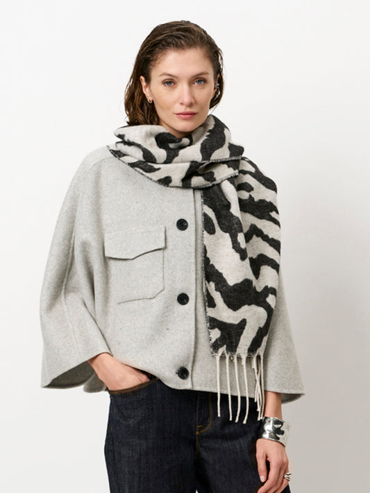 Wollcape-Jacke Dante6-Blinx Grau