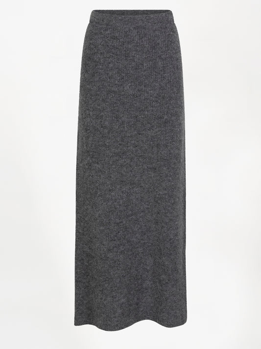 Maxirock aus Strick D6-Suzy Grey