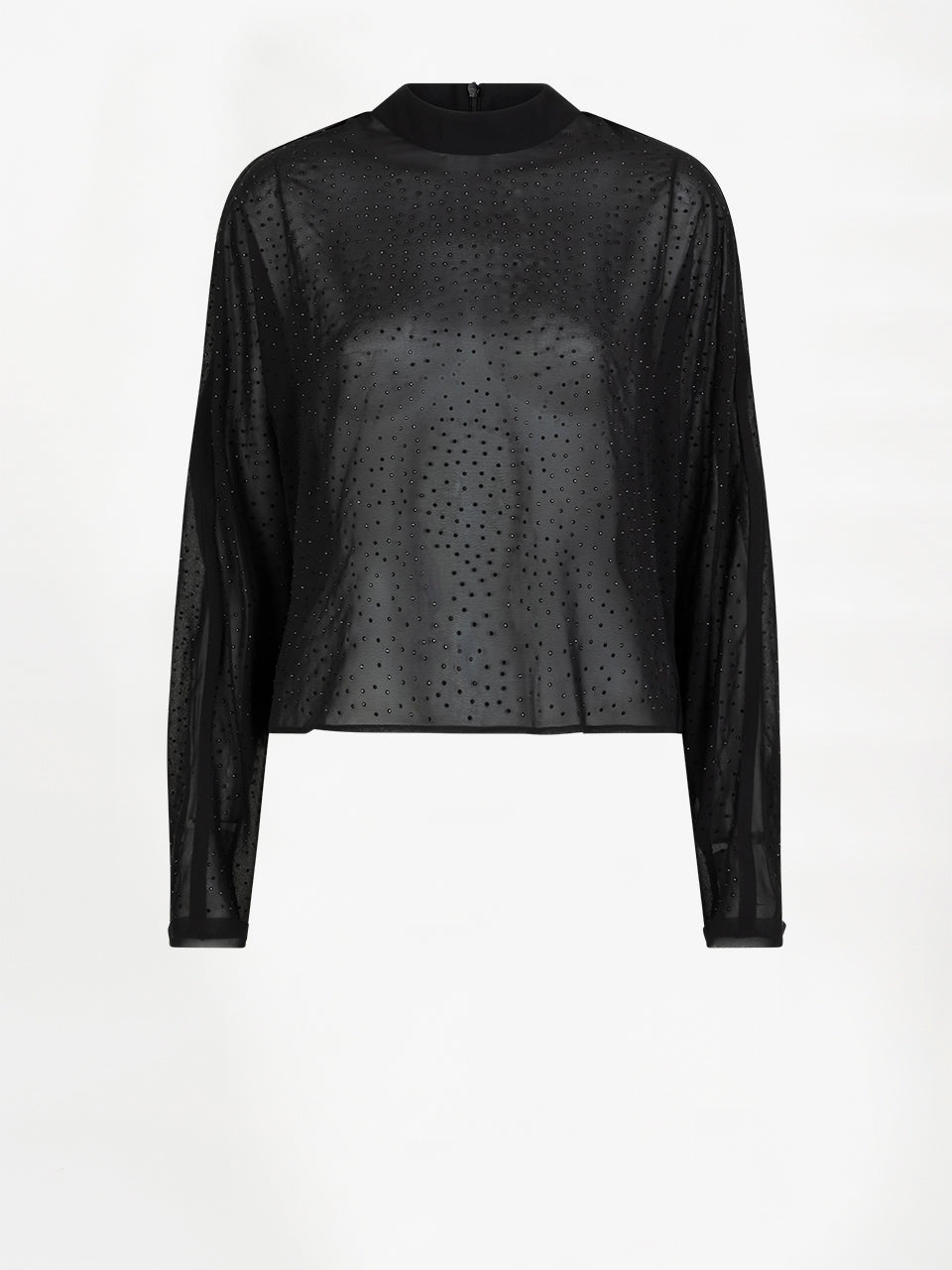 Rhinestone Top Dante6-Biacco Black