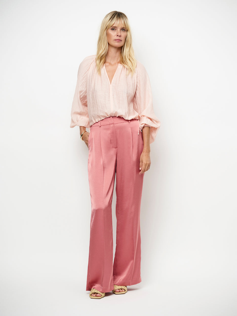 Satin Hose JulesD6 Coral Blush