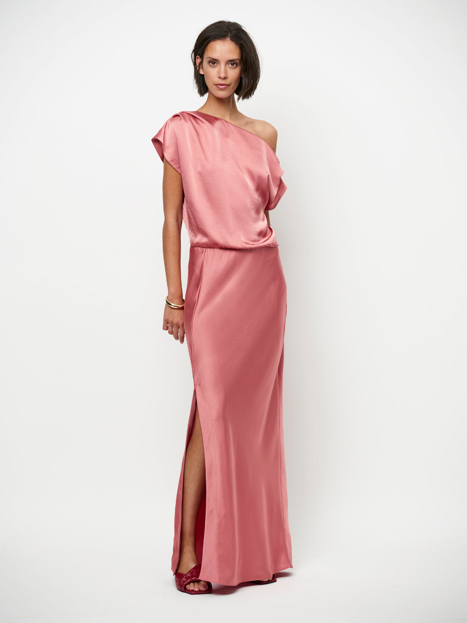 Off Shoulder Dress EpicD6 Coral Blush