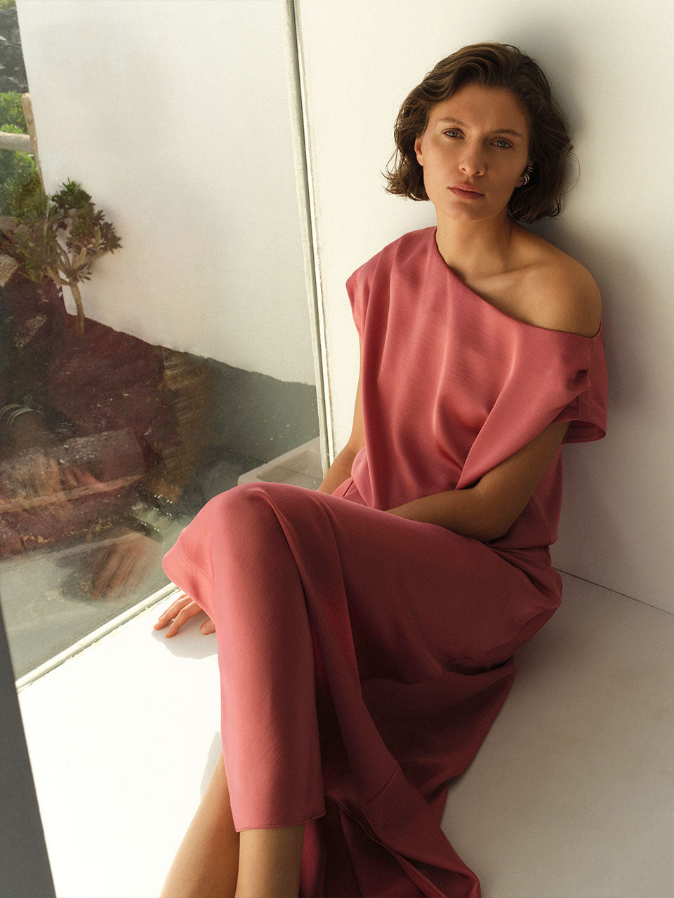 Off Shoulder Dress EpicD6 Coral Blush